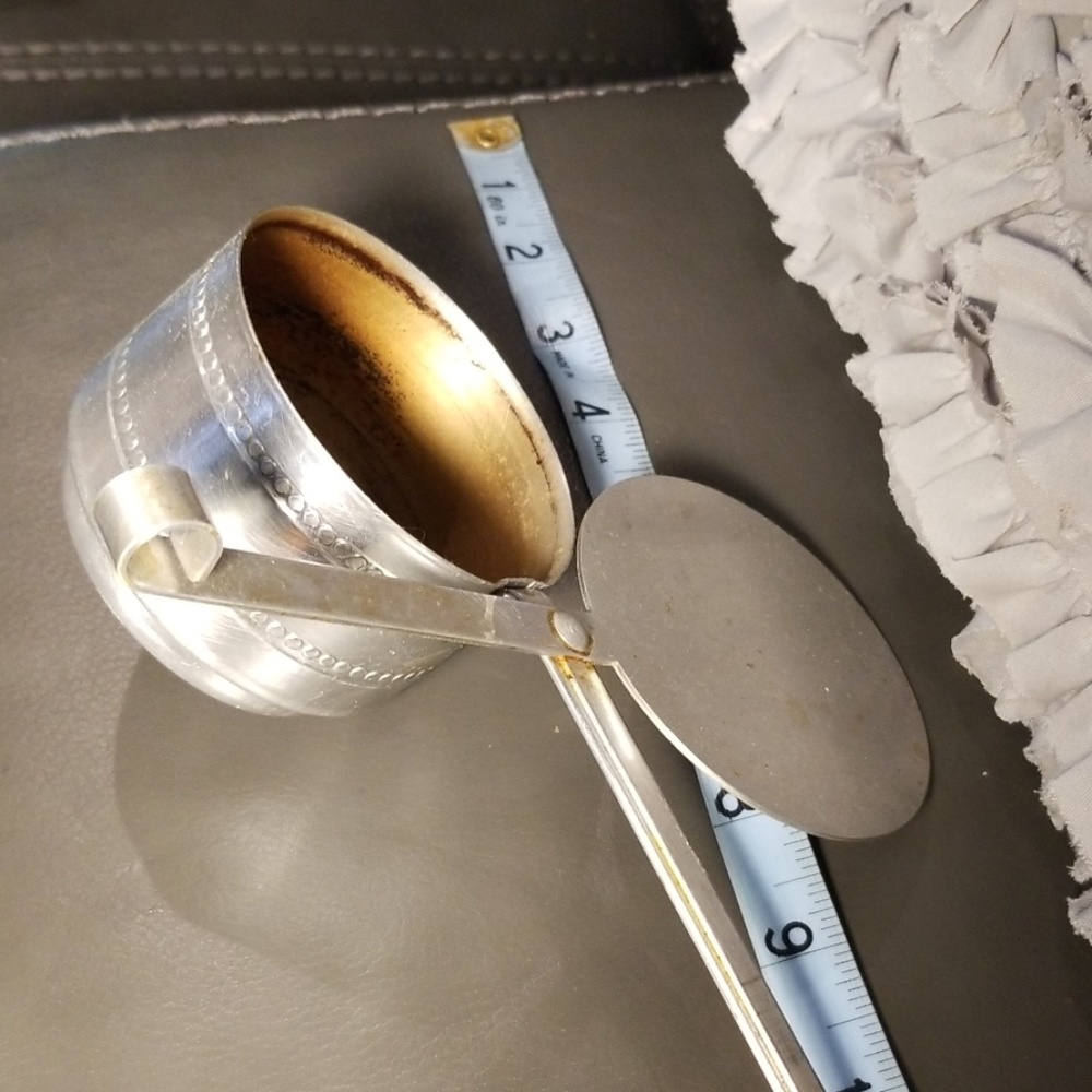 Antique silver plated or aluminum container - Picture 5 of 8